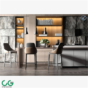 Modern kitchen multifunctional lounge bar chair 3d model